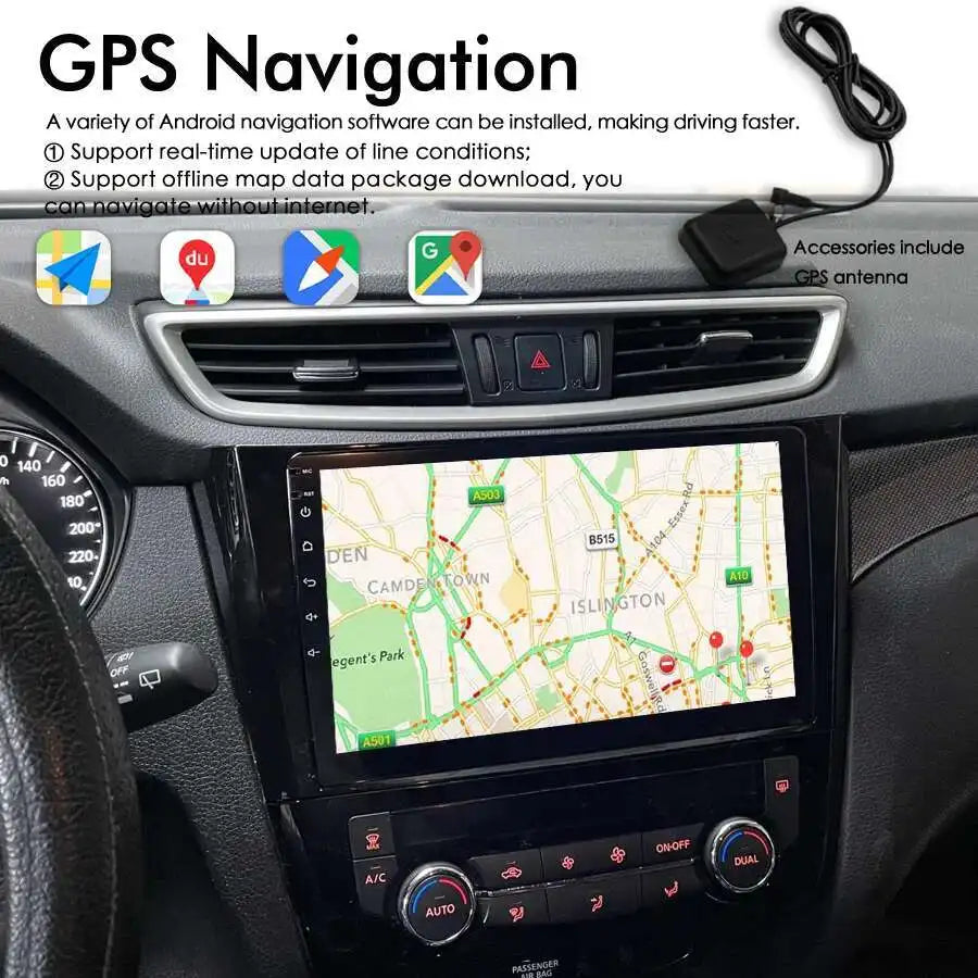 Car Multimedia Auto Radio For Nissan Qashqai J11 X-Trail 3 T32 2013-2017 Android 15 Carpla