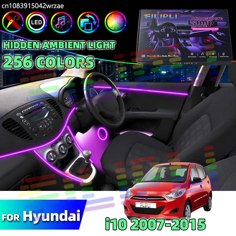 64 RGB - Ambient Light - for Hyundai 2007-2015 - Car Interior Lighting | AUTOKITSHOP