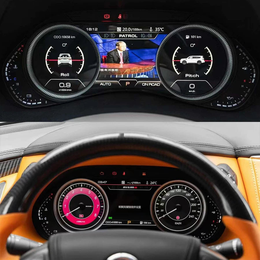 Car LCD Digital Cluster Instrument For Nissan Patrol Armada Infiniti QX56QX80 Y62 2010-202 | AUTOKITSHOP