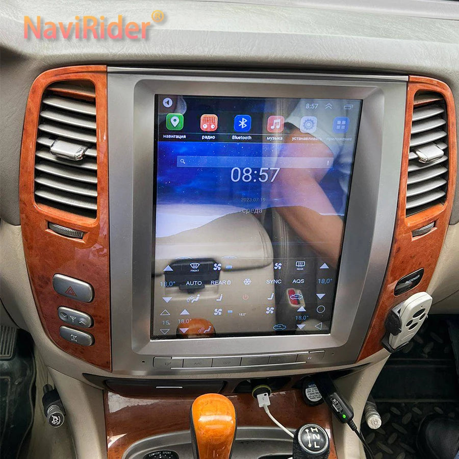 Android Car Radio Auto radio For Toyta Land Crueser 100 2003 For Lexus LX470 GPS Carplay M