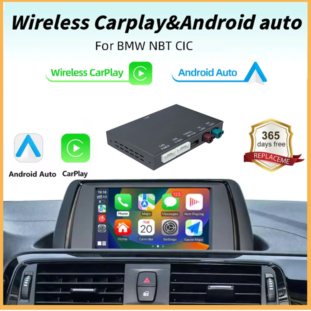 Wireless CarPlay Android For BMW CIC NBT System For BMW 1 2 3 4 5 6 7 Series X1 X3 X4 X5 X