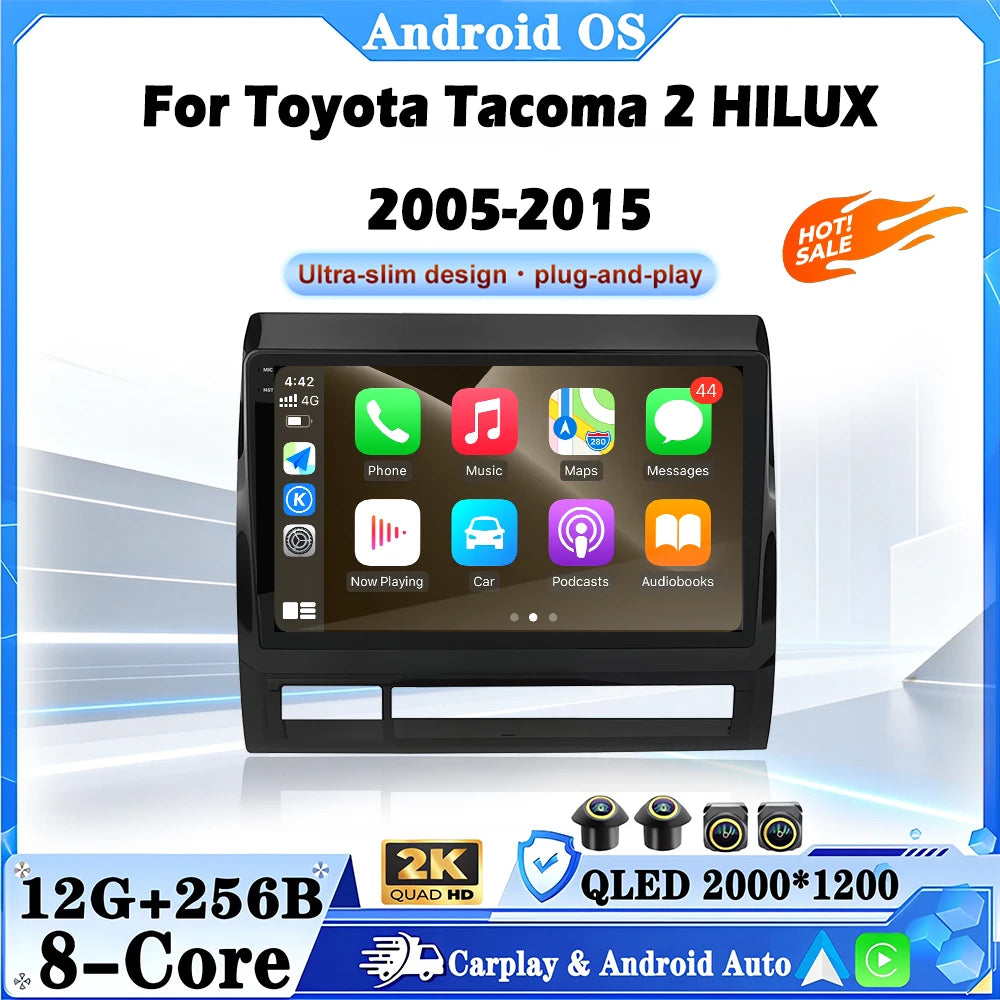 Android OS For Toyota Tacoma 2 HILUX 2005-2015 Car Radio Multimedia Video Player Navigatio