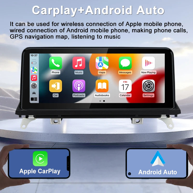 Linux 10.25" Touch Screen Display 1920*720 For BMW X5 E70 X6 E71 CCC CIC Wireless Carplay