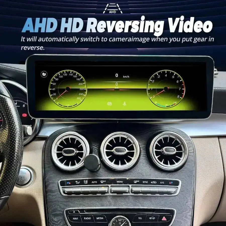 256GB CarPlay Car Radio For Mercedes Benz C Class GLC 2015-2018 NTG 5.0 Android15 Touch Sc | AUTOKITSHOP
