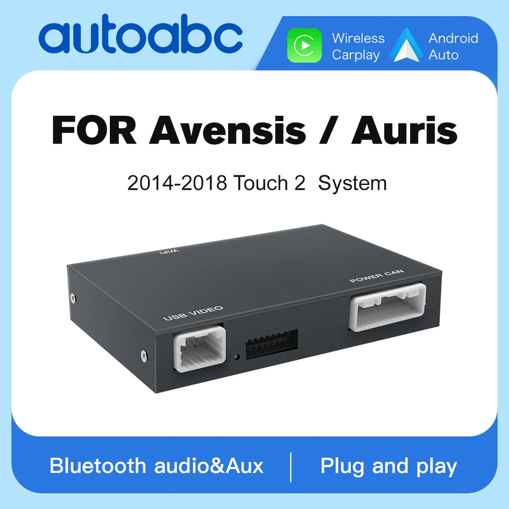 AUTOABC Wireless Carplay Android Auto For Toyota Avensis / Auris 2014-2018 With Multimedia