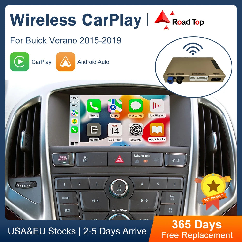 CN Wireless CarPlay for Buick Verano 2015-2019 Android Auto Interface Mirror Link AirPlay  | AUTOKITSHOP