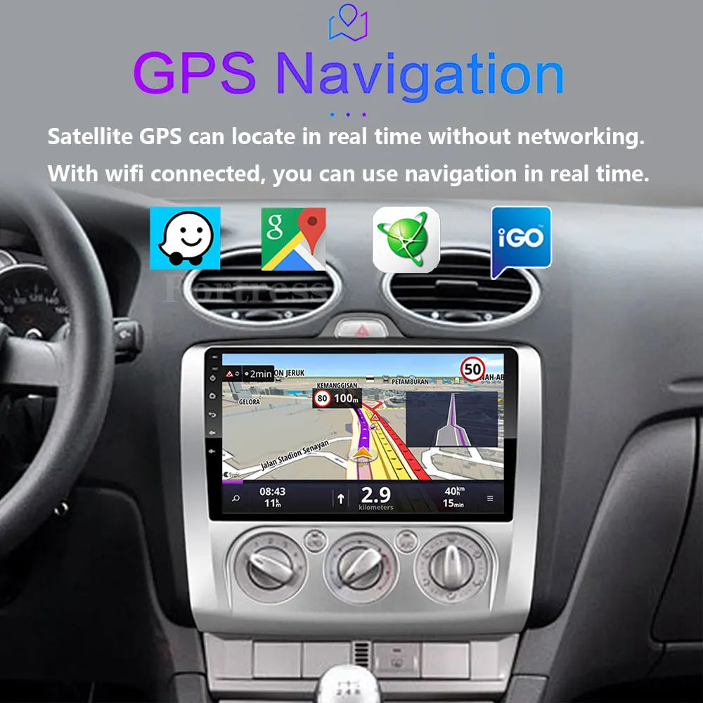 9 "Car Radio For Ford Focus Exi MT Mk2 MK3 Multimedia Player Android 16 GPS Navigation Hea
