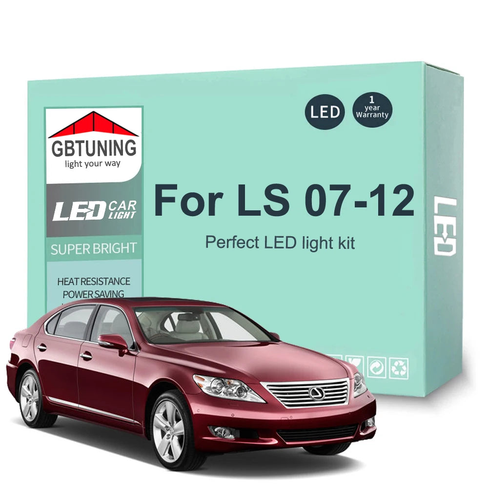 21-Piece LED Interior Light Kit for Lexus LS LS460 LS460L LS600h LS600hL - Canbus Error-Free Bulbs | AUTOKITSHOP