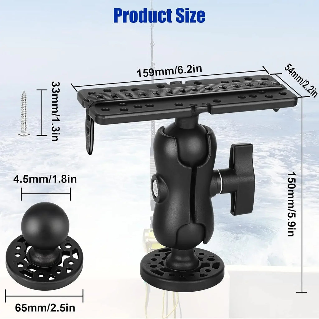Fish Finder Mount Base GPS Navigation Fish Finder Bracket Marine Electronic Fish Finder Mount Fi - Automotive LED Light