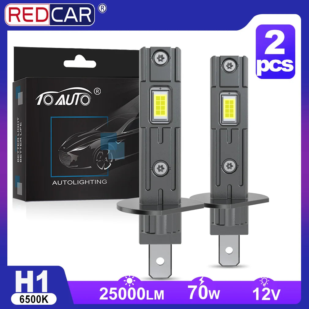 H1 H3 Headlight Bulbs Canbus No Error H4 H7 25000LM 70W Auto Mini LED Turbo Bulb For Car 6