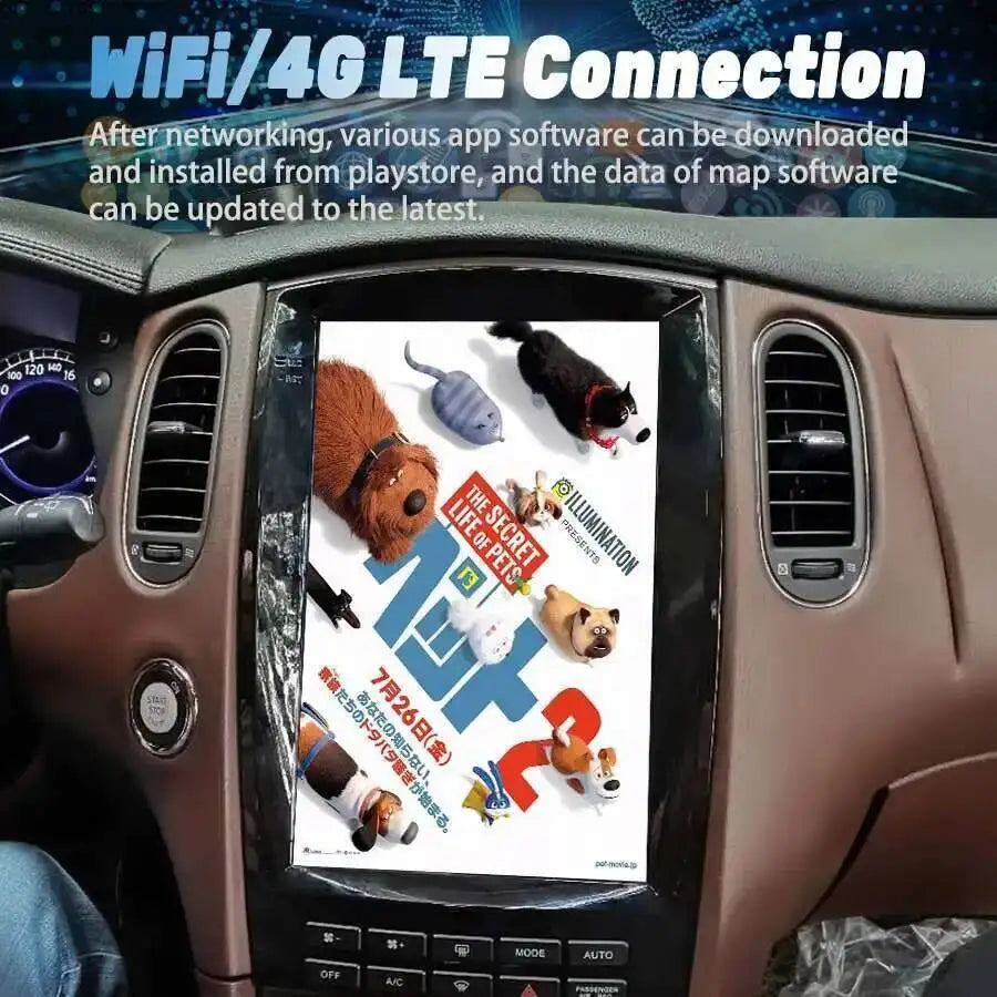 12.1" Car Radio Android 15 For Infiniti Qx50 Ex25 Ex35 2015 Touch Screen Navi Multimedia V | AUTOKITSHOP
