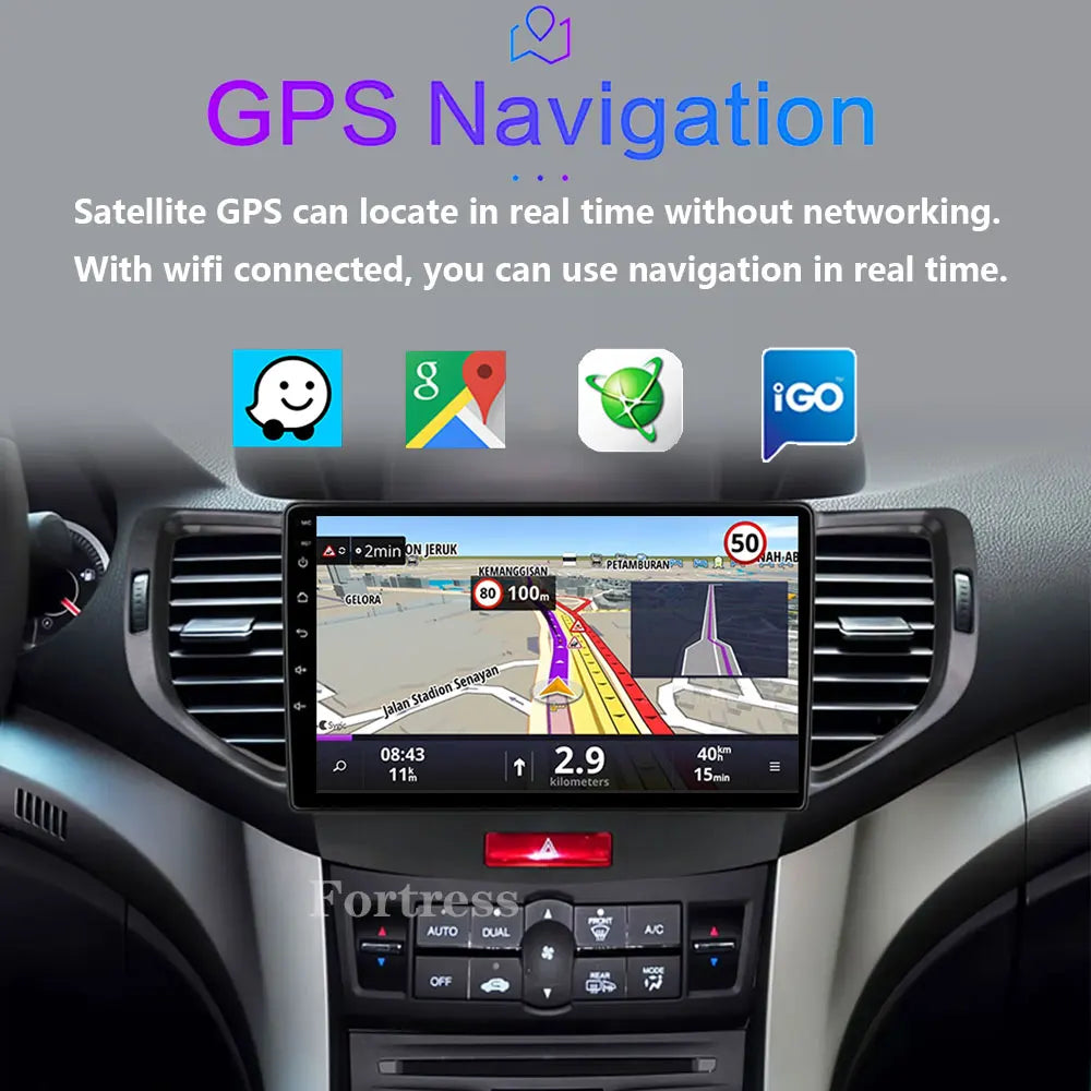 Android 16 Carplay Auto DSP 2K Screen Multimedia Player For Honda Accord 8 2008-2012 Autor
