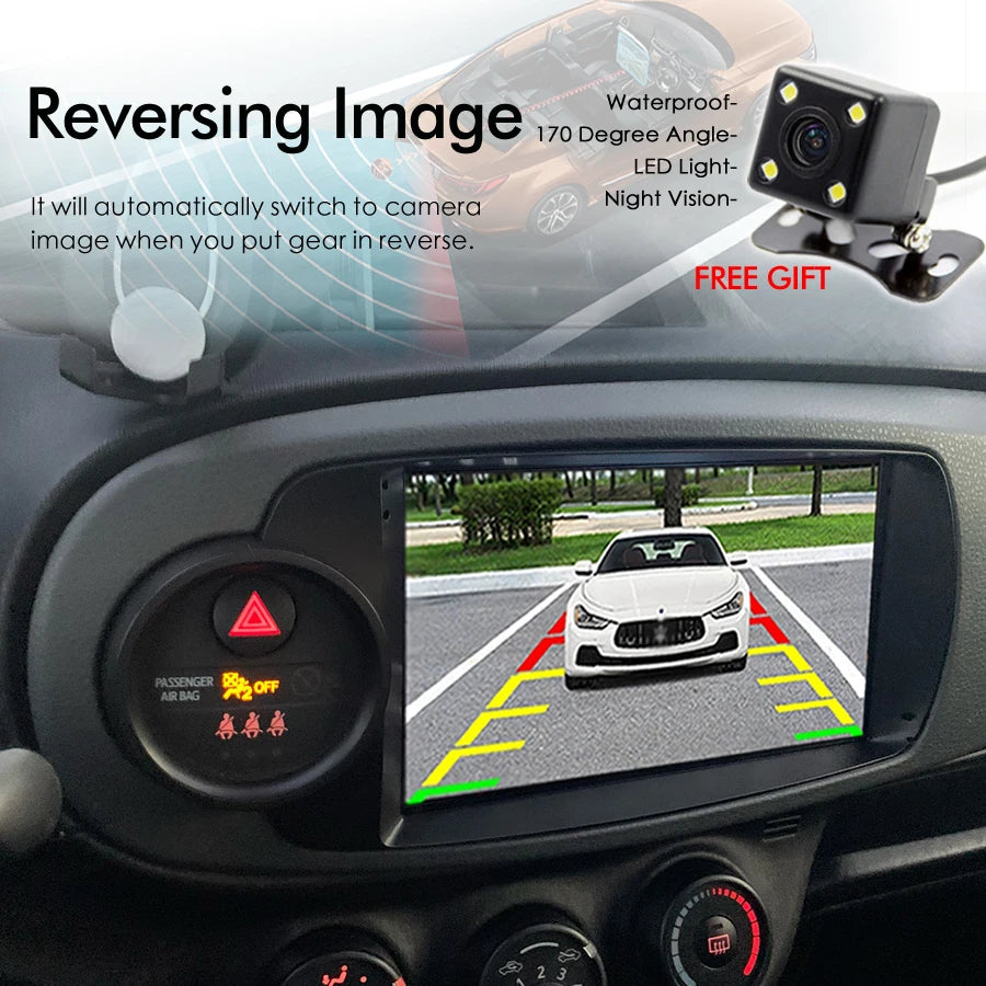 Android 15 Control Screen For Toyota Yaris 2012-2017 Car Radio Multimedia Video Player Ste