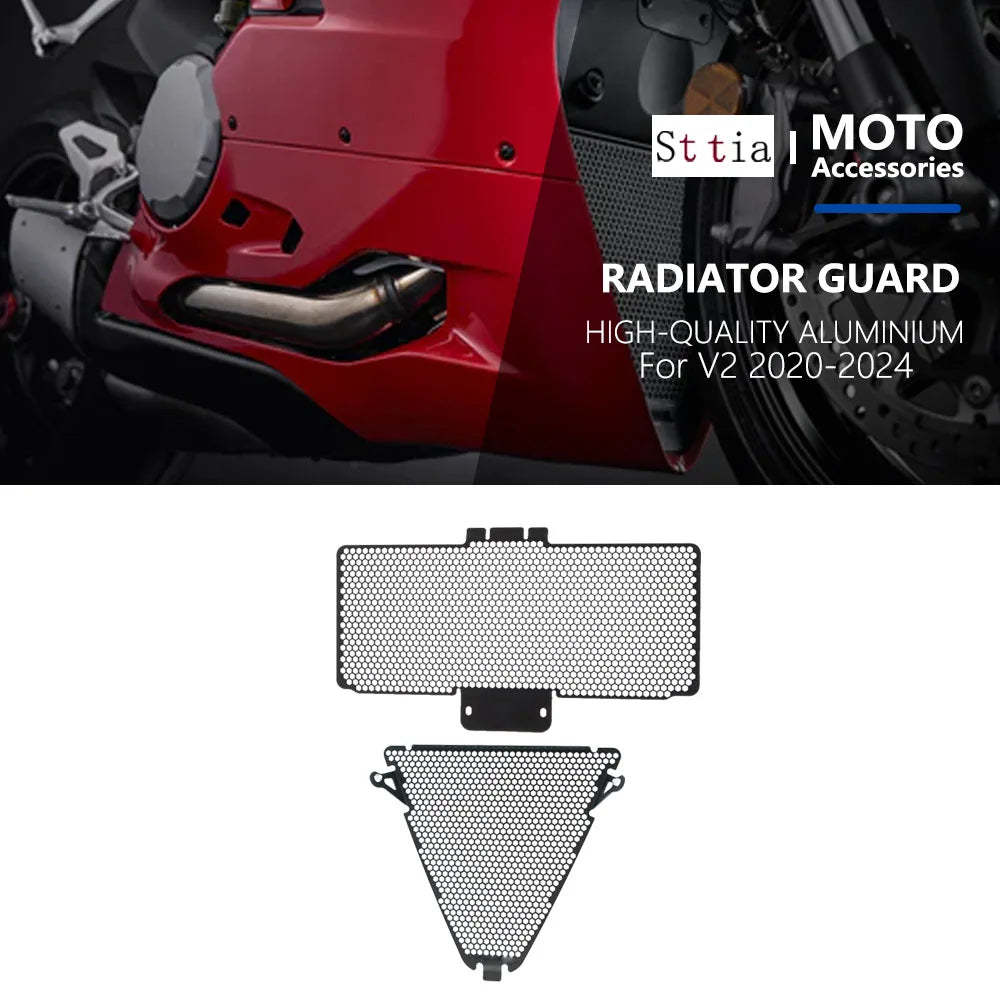 For DUCATI Panigale 1299 1199 959 899 V2 PANIGALE NEW Motorcycle Radiator Grill Guard Covers Oil - Automotive LED Light