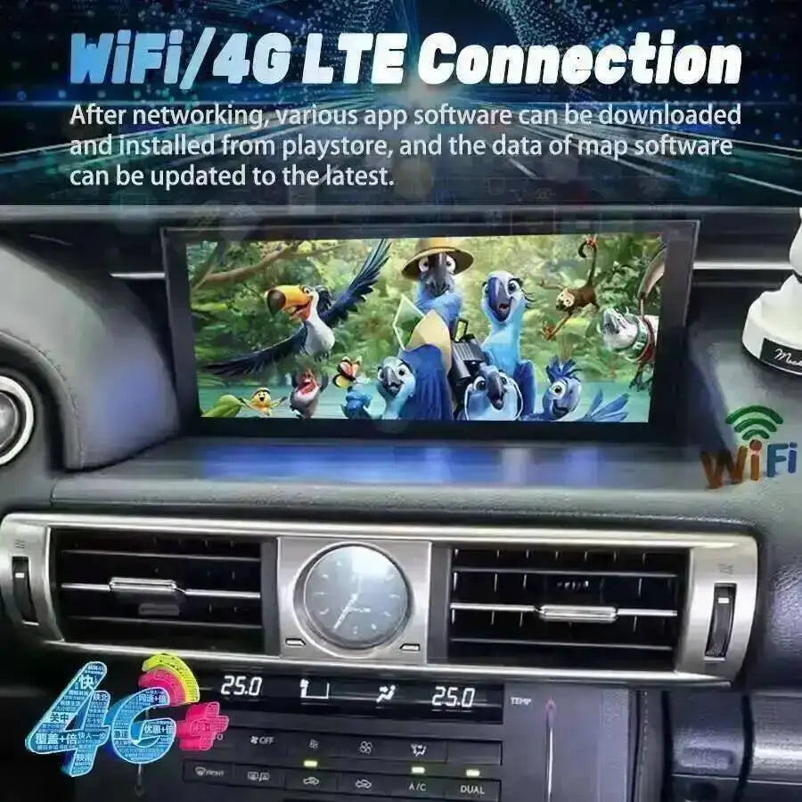 Plug To Play Screen For Lexus IS RC 200 250 200t 300h 2013-2020 Car Multimedia Player Radi