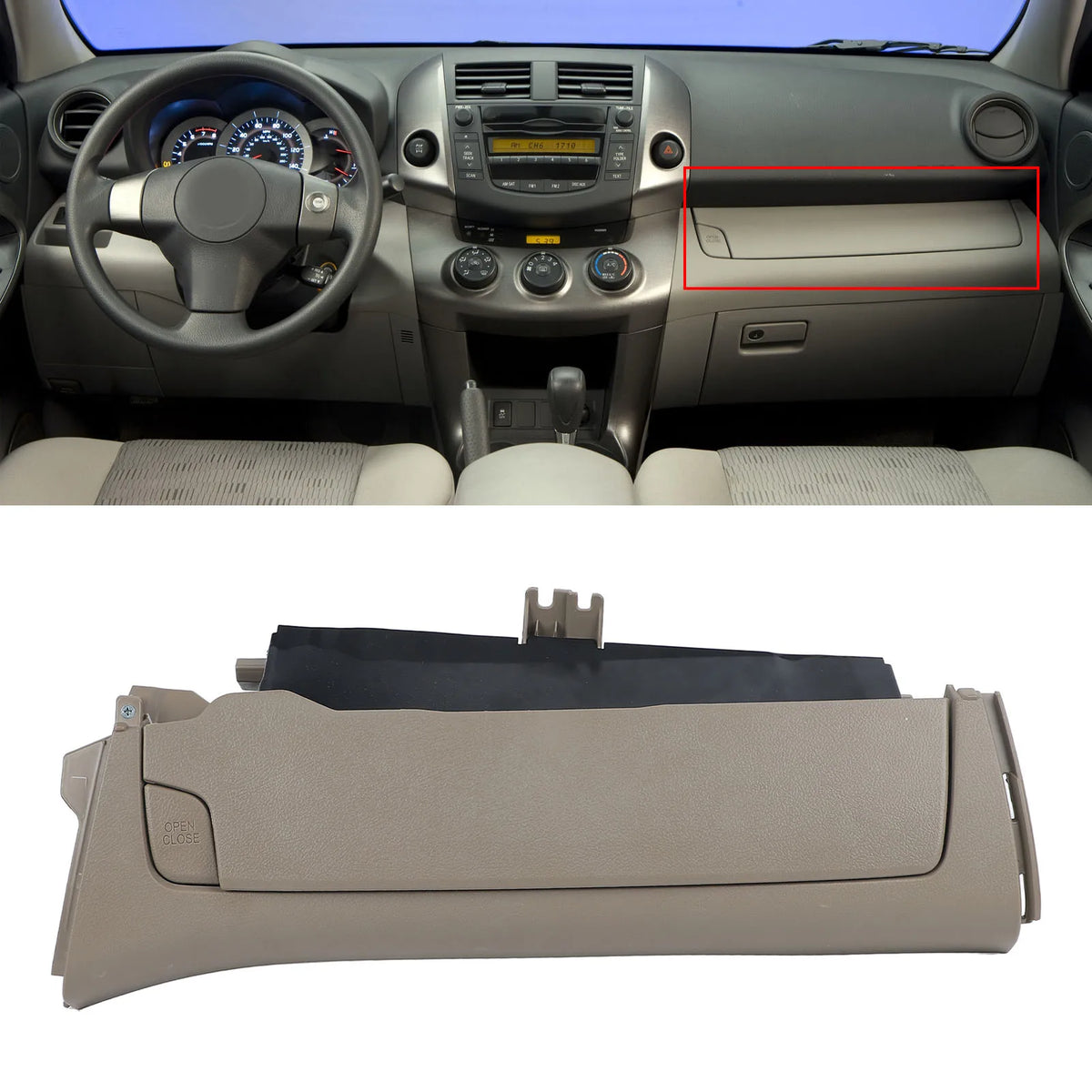 Car Upper Storage Compartment Box Upper Glove Box Spacious Space Impact Proof 55440-42010 for Le - Automotive LED Light