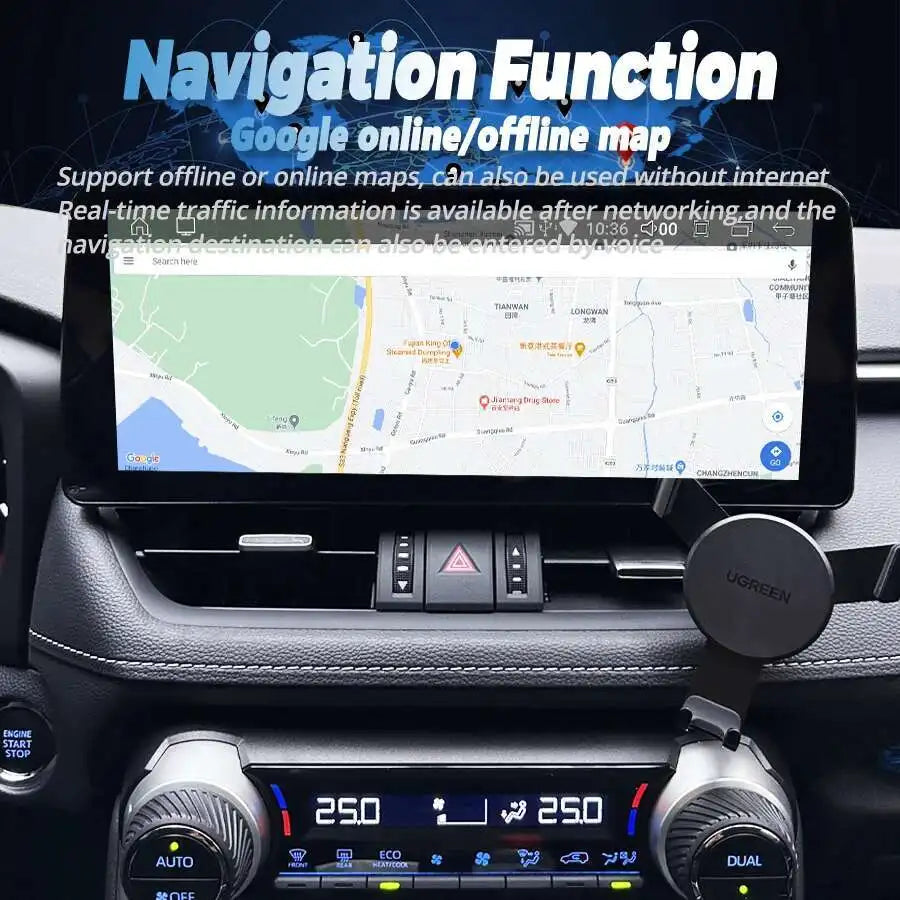 12GB 256GB 12.3inch Android 14 Screen For Toyota RAV4 Prime XSE 2019 2021 2022 2020 Car Mu