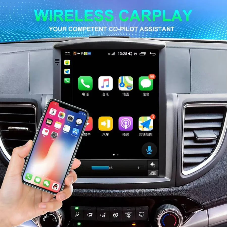 10.4 Inch Car Radio Multimedia For Honda CRV 2012 - 2015 Android15 Wireless Bluetooth Carp | AUTOKITSHOP