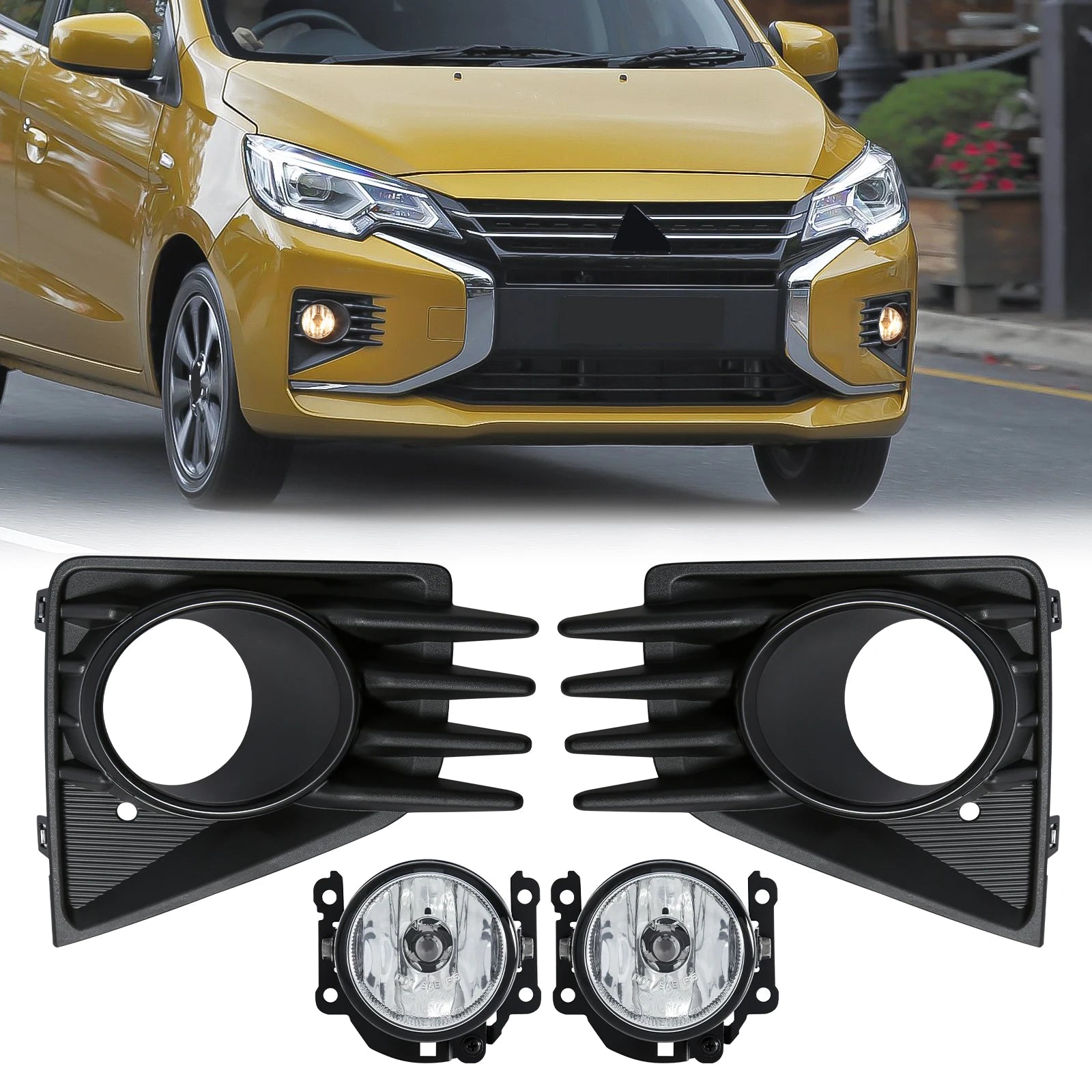For Mitsubishi Attrage Mirage 2020 2021 Fog Lamp DRL Daytime Running Light Halogen Dayligh | AUTOKITSHOP