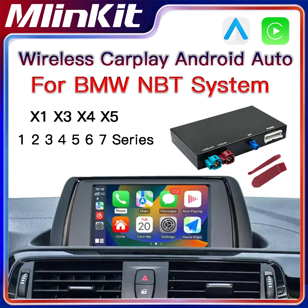 Wireless CarPlay box Android Auto module for BMW NBT System 1 2 3 4 5 6 7 Series X1 X3 X4