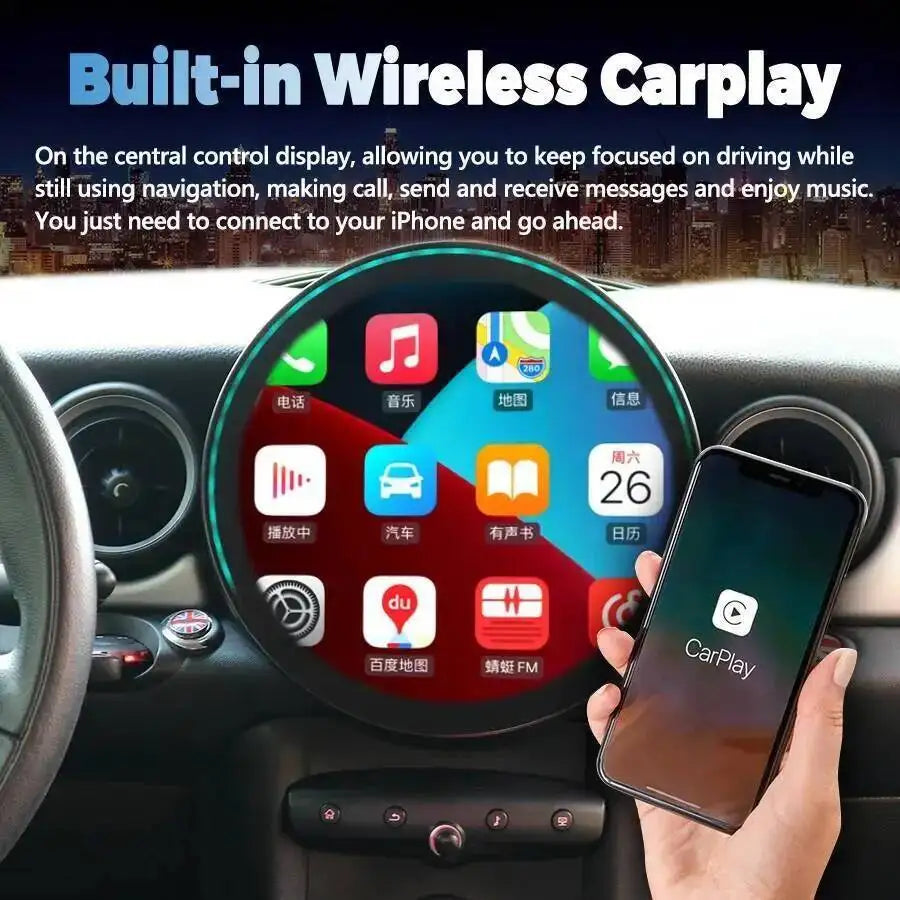 Auto Carplay Android Screen For BMW Mini One R56 R57 R58 R60 Cooper S 2007-2014 Car Radio  | AUTOKITSHOP