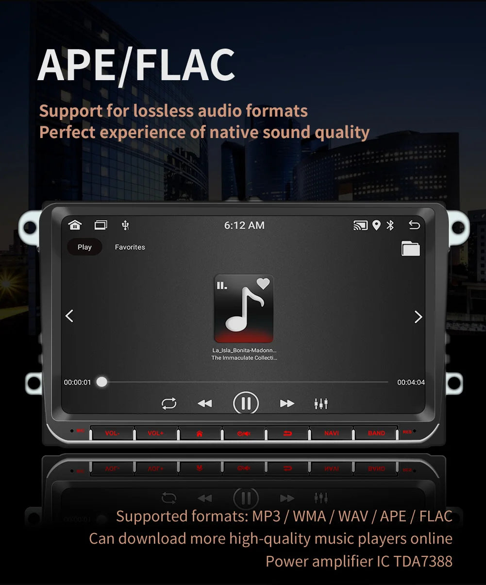 BQCC 9093 9" Car Player For VW Volkswagen Golf Polo Tiguan Passat Mirrorlink WIFI GPS BT Wireless Carplay Quad/Octa Core IPS RDS