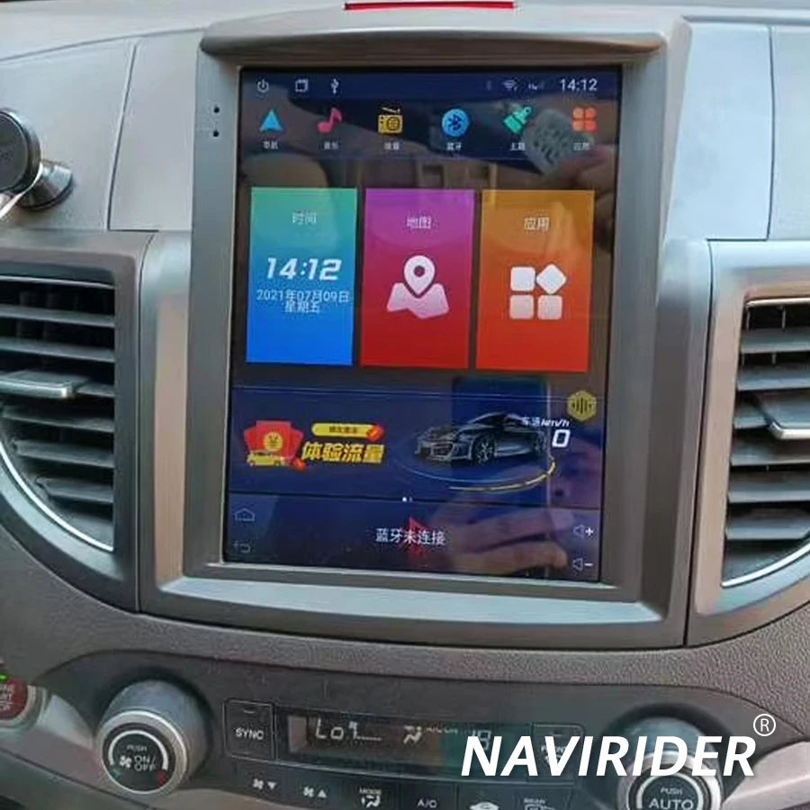 Wireless Blluetooth Car Radio Navi Carplay For Honda CRV 2012 - 2016 2.0L 2.4L CR-V 10.4''