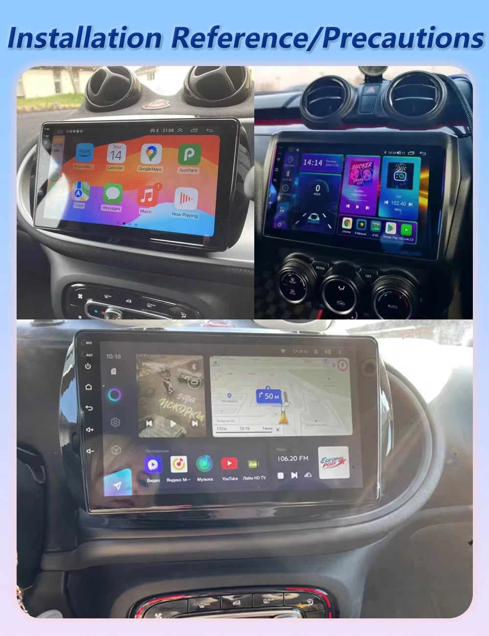 Android Auto Carplay Car Radio For Mercedes Benz Smart 453 Fortwo 2014 2015 2016 2017 2018 | AUTOKITSHOP