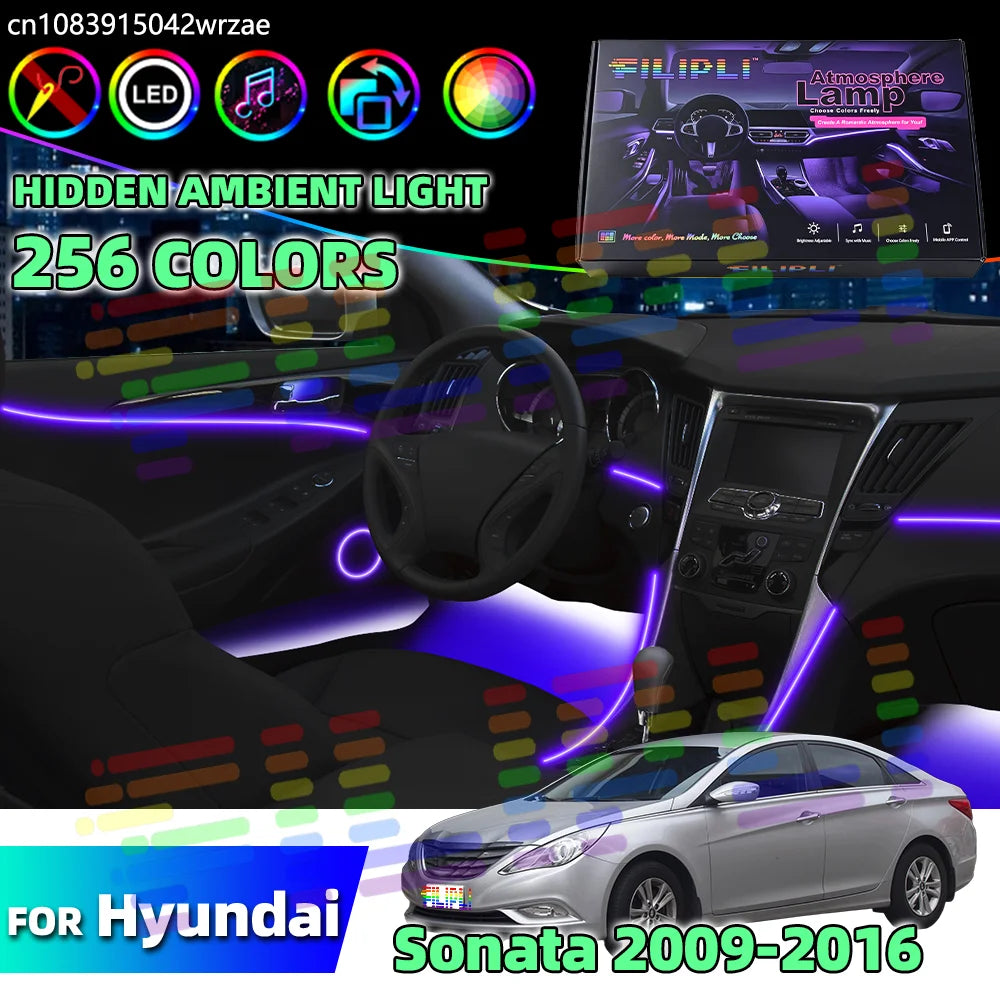 64 RGB - Ambient Light - for Hyundai 2009-2016 - App Control - Car Interior Lighting | AUTOKITSHOP