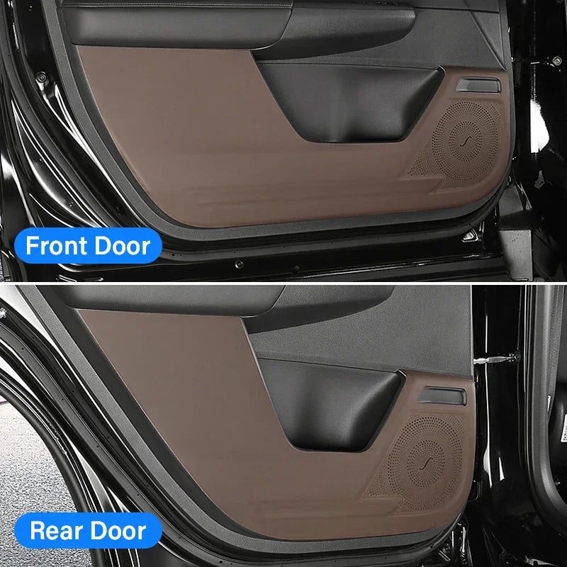 For Honda CRV 2023 2024 2025 CR-V 6th Gen Hybrid Car Door Anti-kick Protection Cover PU Leather  - Automotive LED Light