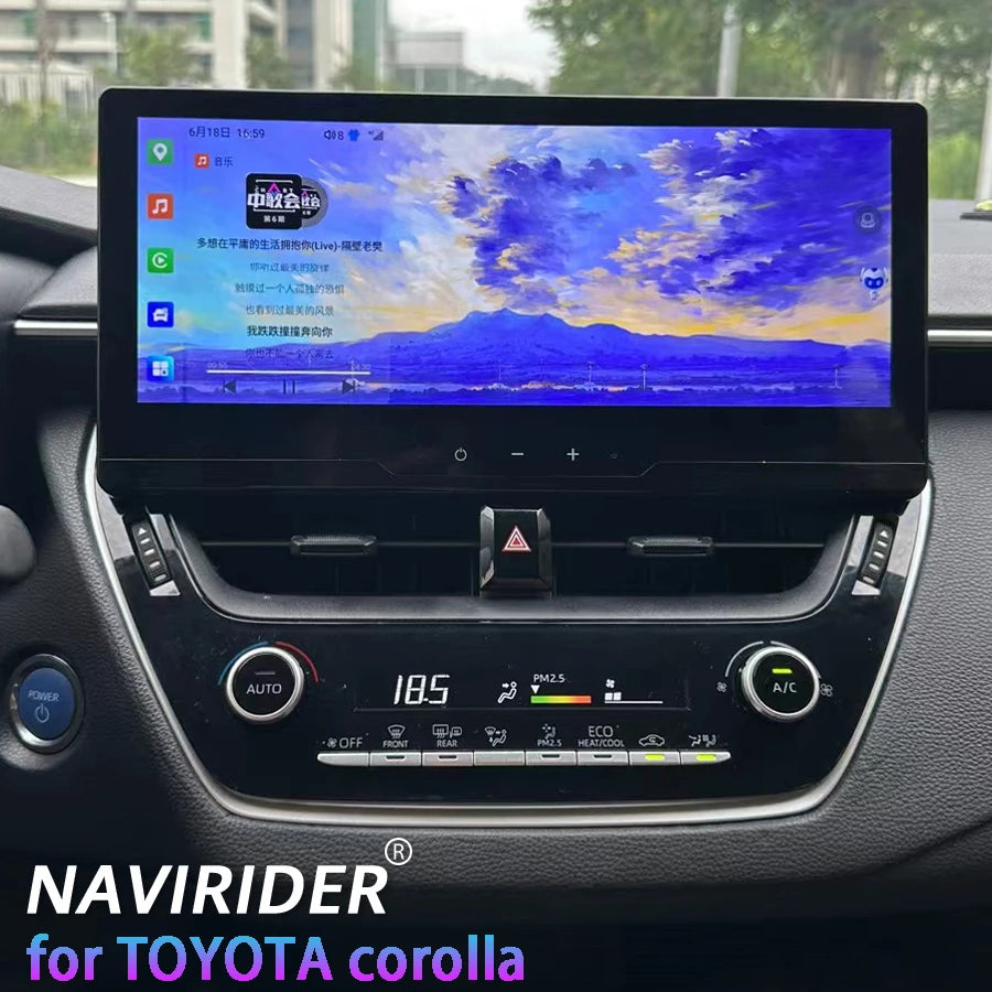 For Toyota Corolla 2019 2020 2021 2022 2023 E210 Wireless Carplay Android Auto 4G 12.3Inch