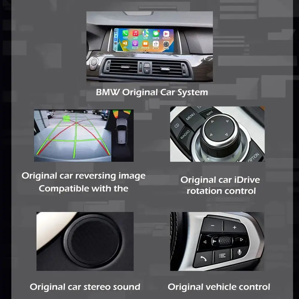 Android 15 For BMW 5 Series F10 F11 2011 - 2017 CIC NBT System Car Stereo Carplay WIFI SIM | AUTOKITSHOP