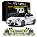 LED Interior Light Kit for Alfa Romeo Giulietta Mito Giulia 147 156 159 166 Brera GT Spider 4C Canbus LED Interior Do...