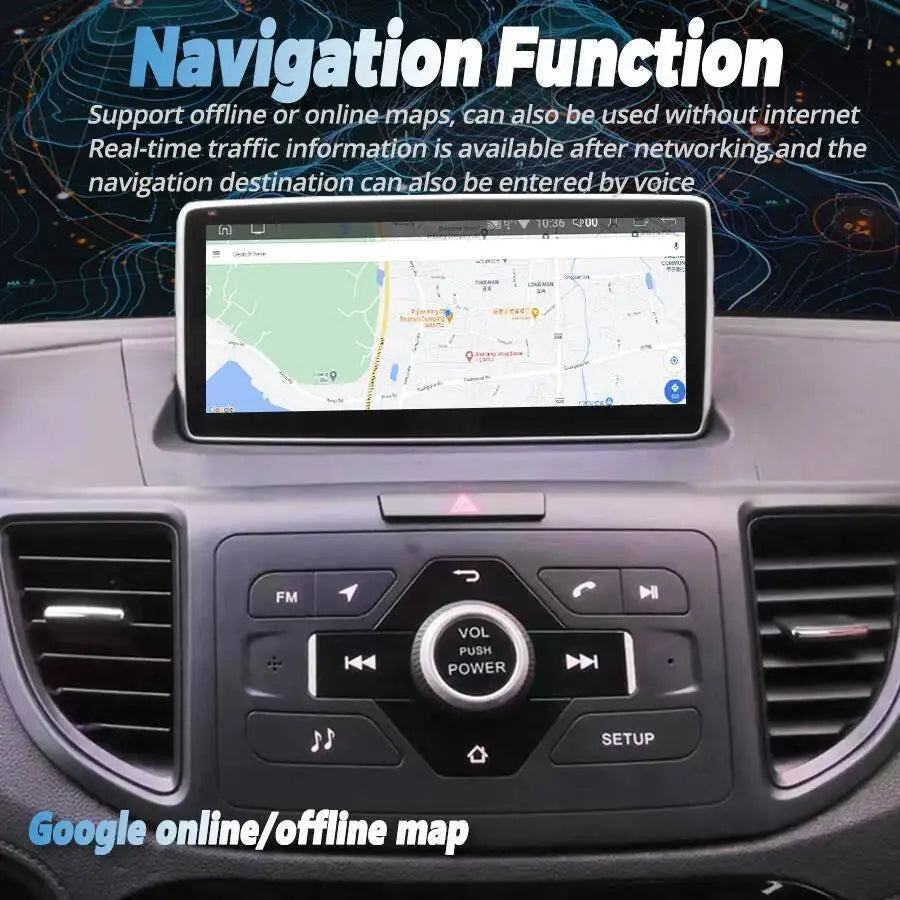 2din Auto Radio 10.25inch Android Auto AHD Touch Screen For Honda CRV CR-V 2012-2015 Carpl