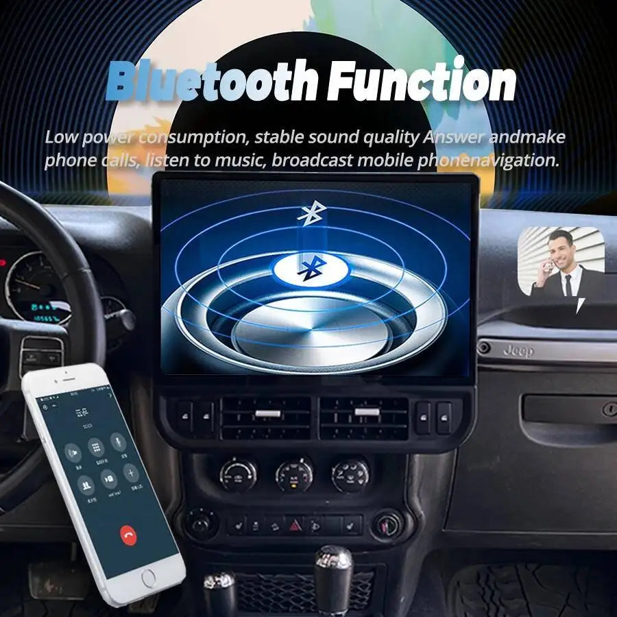 For Jeep Wrangler 2011-2017 Wireless Carplay Android Auto Stereo Navigation GPS Multimedia | AUTOKITSHOP