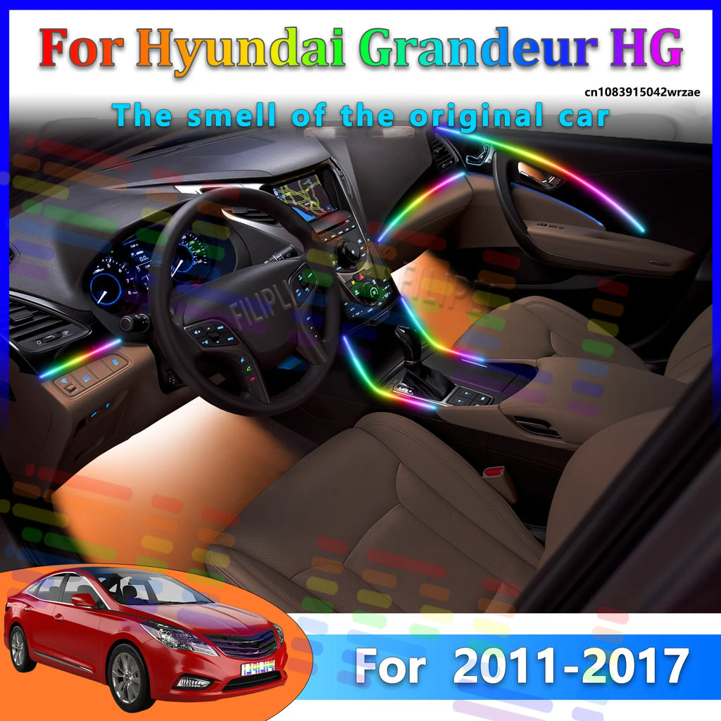 64 RGB - Neon Strip - for Hyundai - App Control - Car Interior Lighting | AUTOKITSHOP