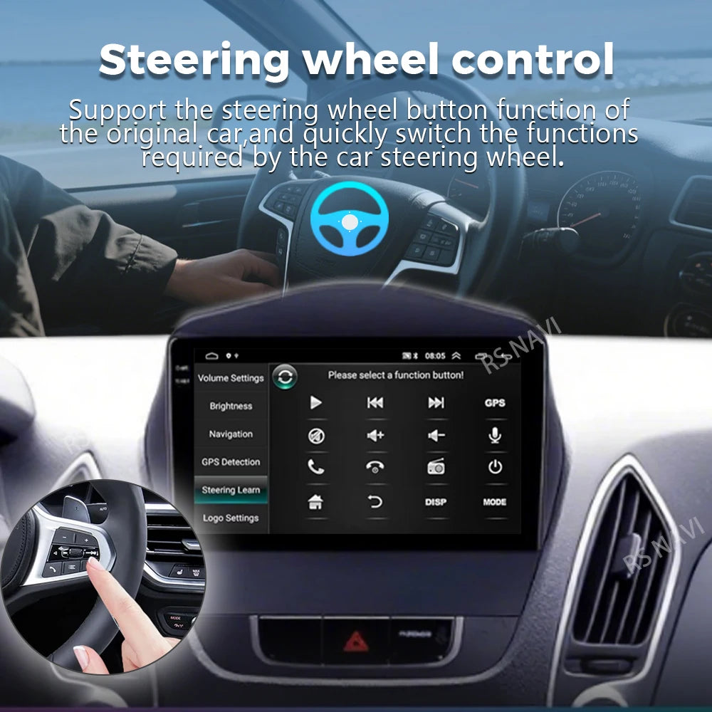 Android 16 For Hyundai Tucson 2 LM IX35 2009 -2015 2K QLED Android Car Radio Multimedia Vi
