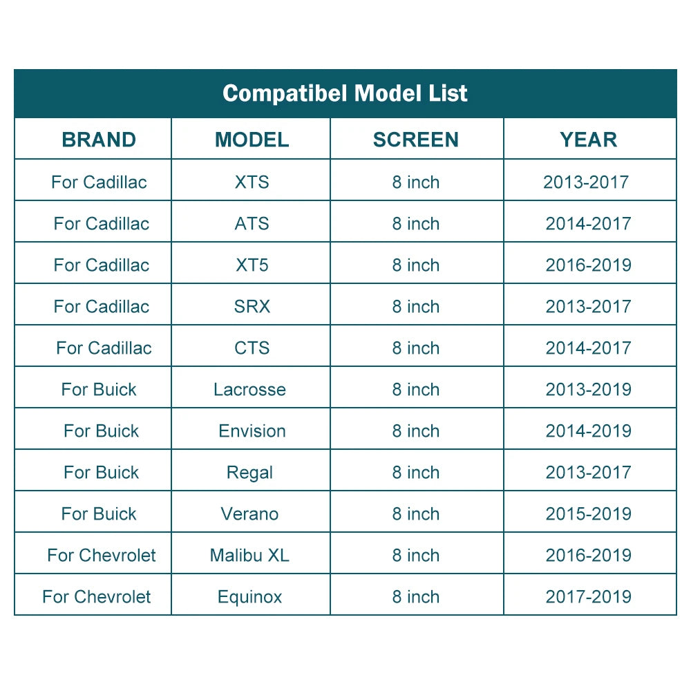 Wireless CarPlay for Buick Regal Opel Insignia 2013-2017 LaCrosse 8' Screen Android Auto M