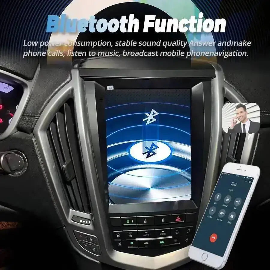 10.4" Android Auto Car Radio Navigation For Cadillac SRX 2009-2012 Stereo Carplay Multimed