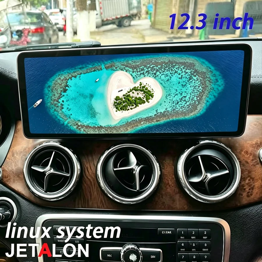 12.3'' Carplay & Android Auto Car Stereo Linux System GPS Multimedia Video Player for Merc