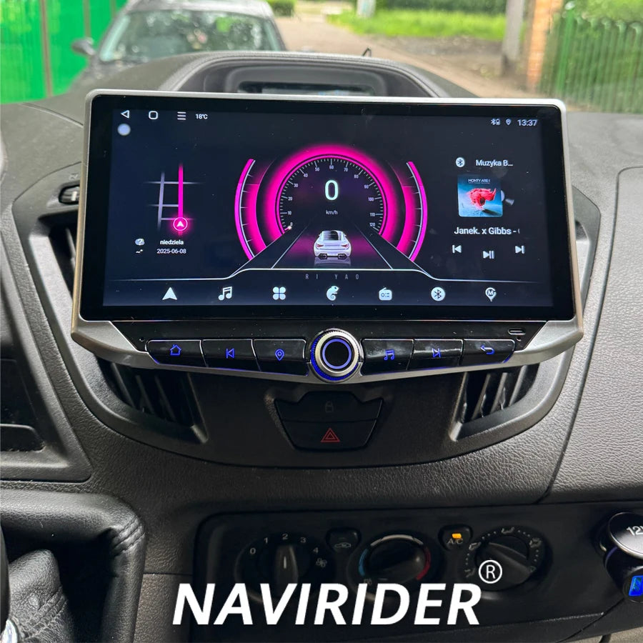 10.88" Android Multimedia Video PlayerFor Ford Transit Tourneo Custom Carplay Car GPS Navi
