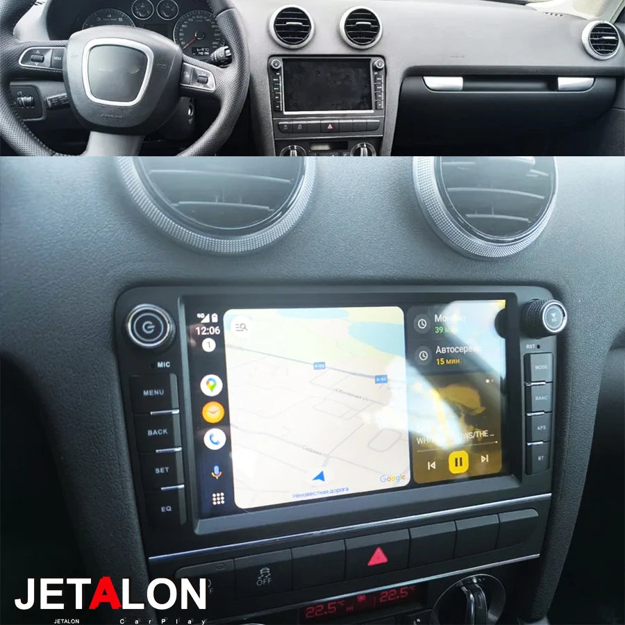 7inch For Audi A3 Radio Screen CarPlay Stereo Car Multimedia Video Player GPS Navigation H
