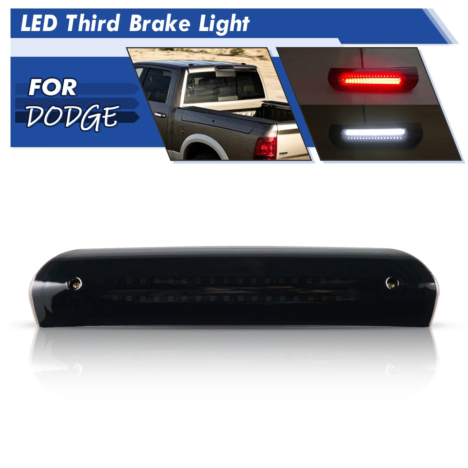 3RD Third High-Level Brake Stop Light For Dodge Ram 2500 3500 1500 2003-2008 LED High Moun