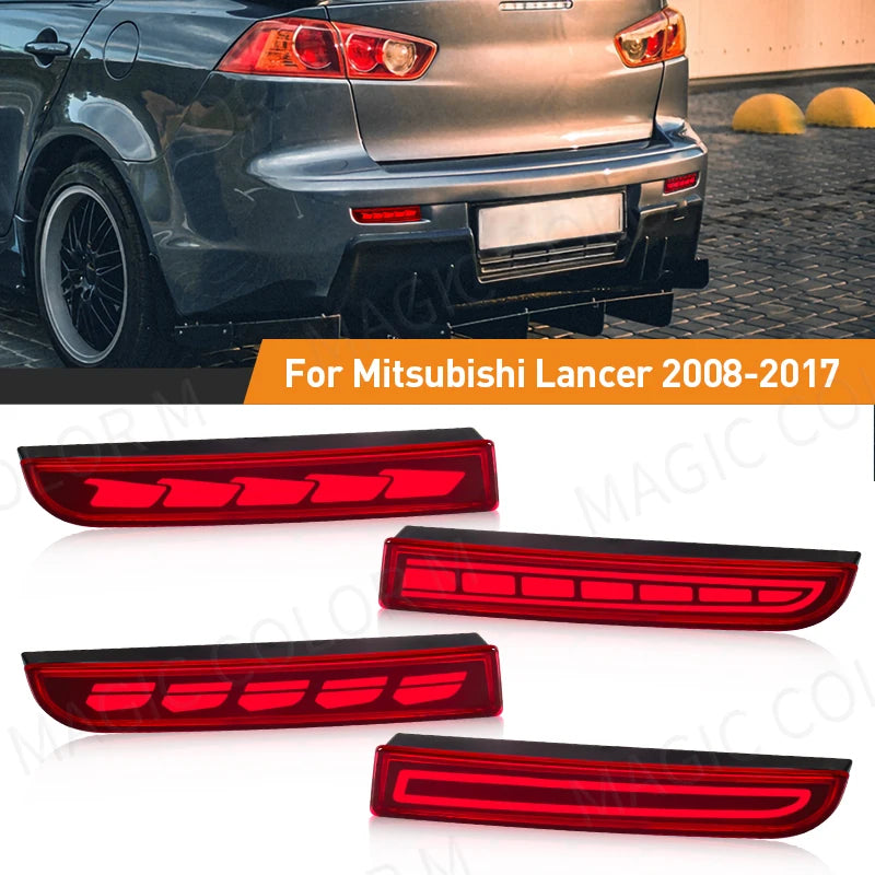 LED Bumper Reflector Lights For Mitsubishi Lancer Evo Evolution ASX Outlander Sport RVR Dy | AUTOKITSHOP