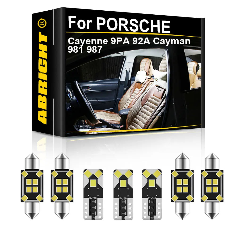 LED Interior Light Kit for PORSCHE Cayenne Cayman 9PA 92A 981 987 - Canbus Error-Free Bulbs | AUTOKITSHOP