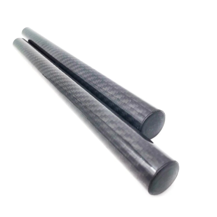 2× Carbon Fiber Bar Diameter 22mm 7/8" Motorcycle Clip-On Grips Tube Handlebars