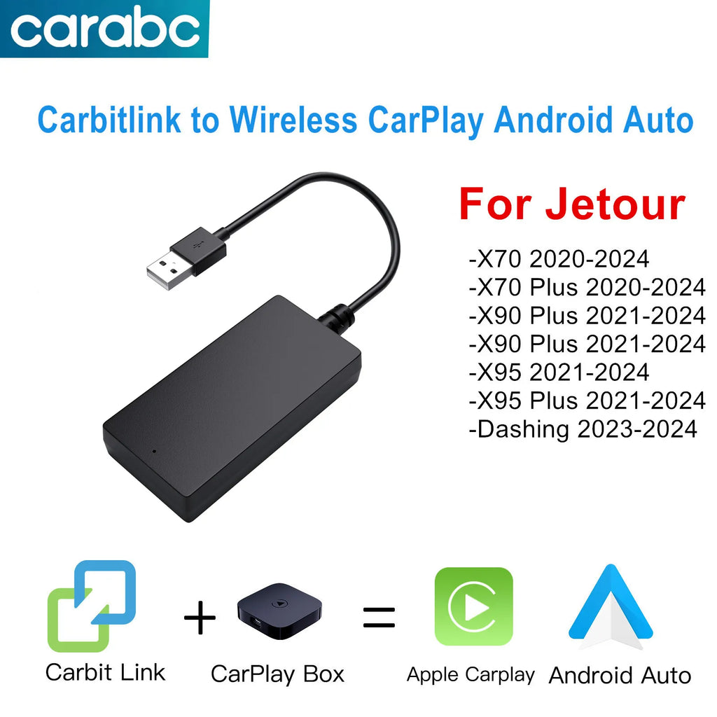 Carbitlink Smartlink Easy Connection to Wireless CarPlay Android Auto For Chery Jetour X70