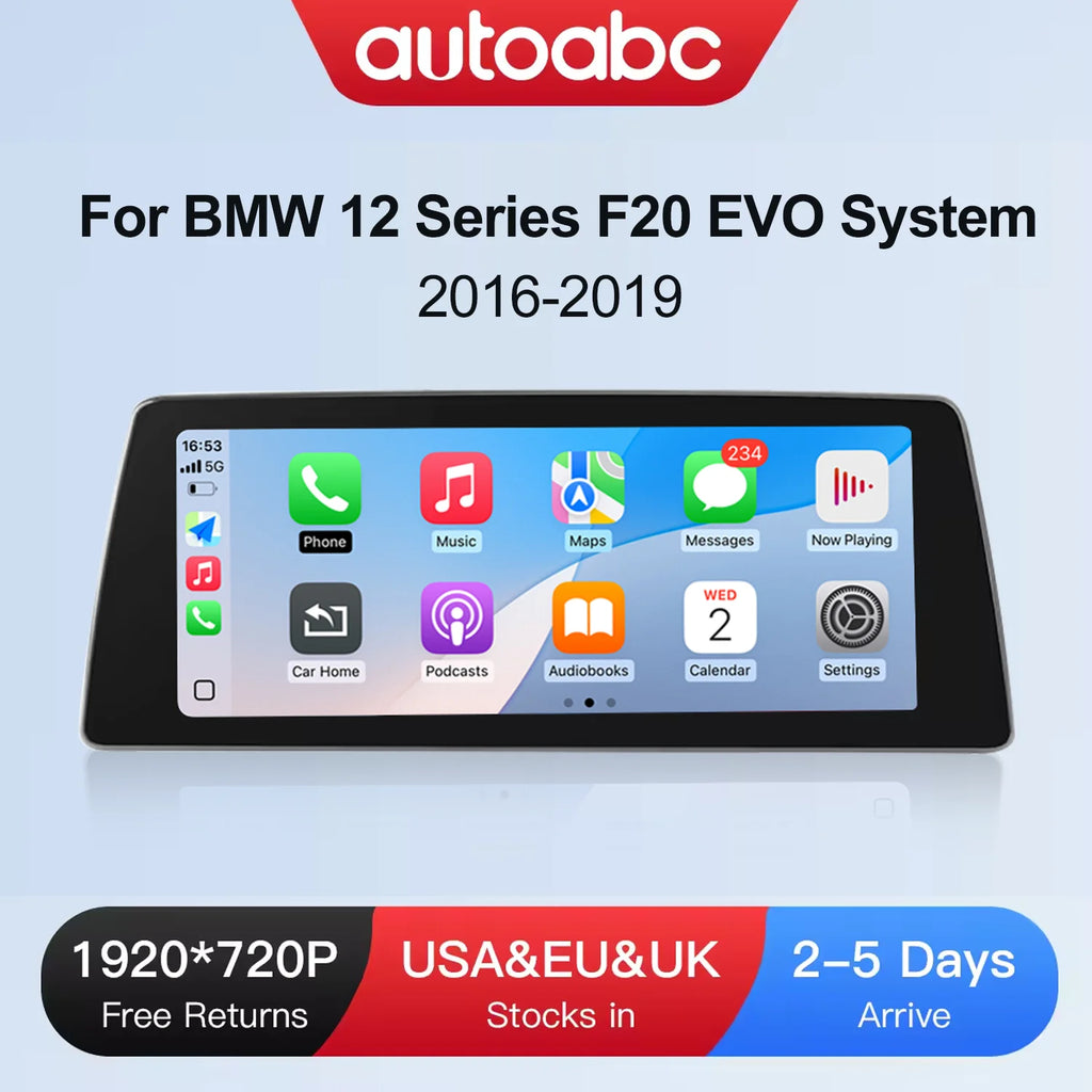 10.25" Wireless CarPlay Andorid Auto Car Radio For BMW 1 Series F20 2017-2019 EVO Linux Sy | AUTOKITSHOP