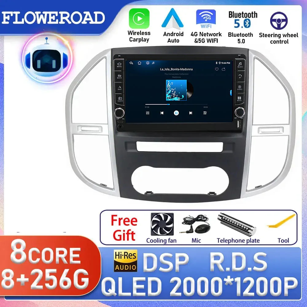 Android 15 For Mercedes Benz Vito W447 2014 - 2021 2 din Auto Car Radio Multimedia GPS Tra | AUTOKITSHOP