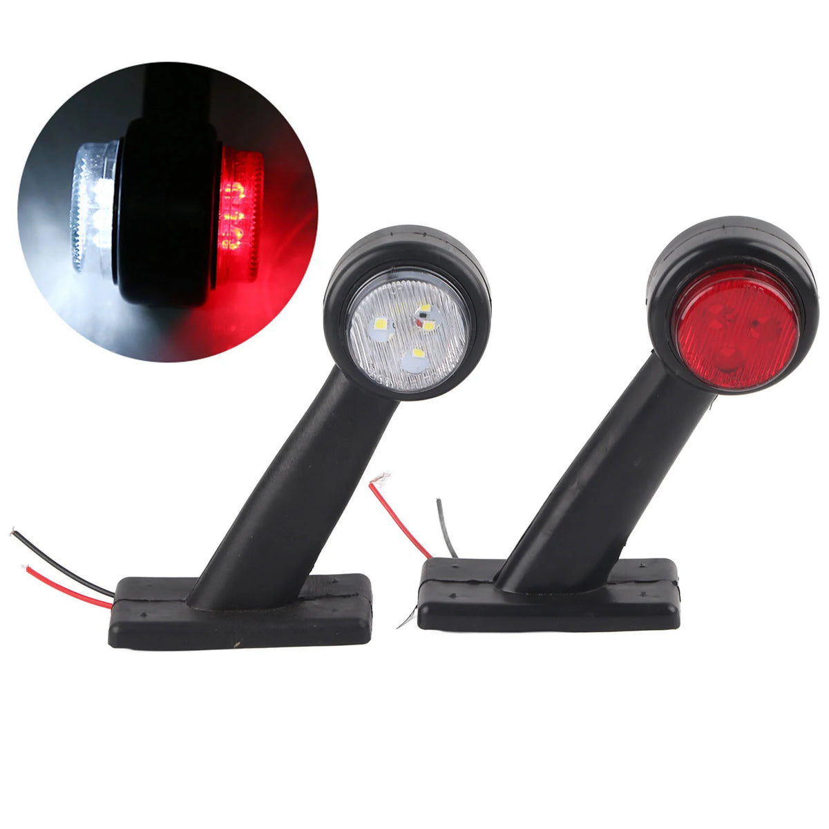 Side Marked Lamp 12 LED 10V‑30V Elbow Side Marker Indicator Light Lamp Side Marked Lamp for Car  - Canbus LED Car Light